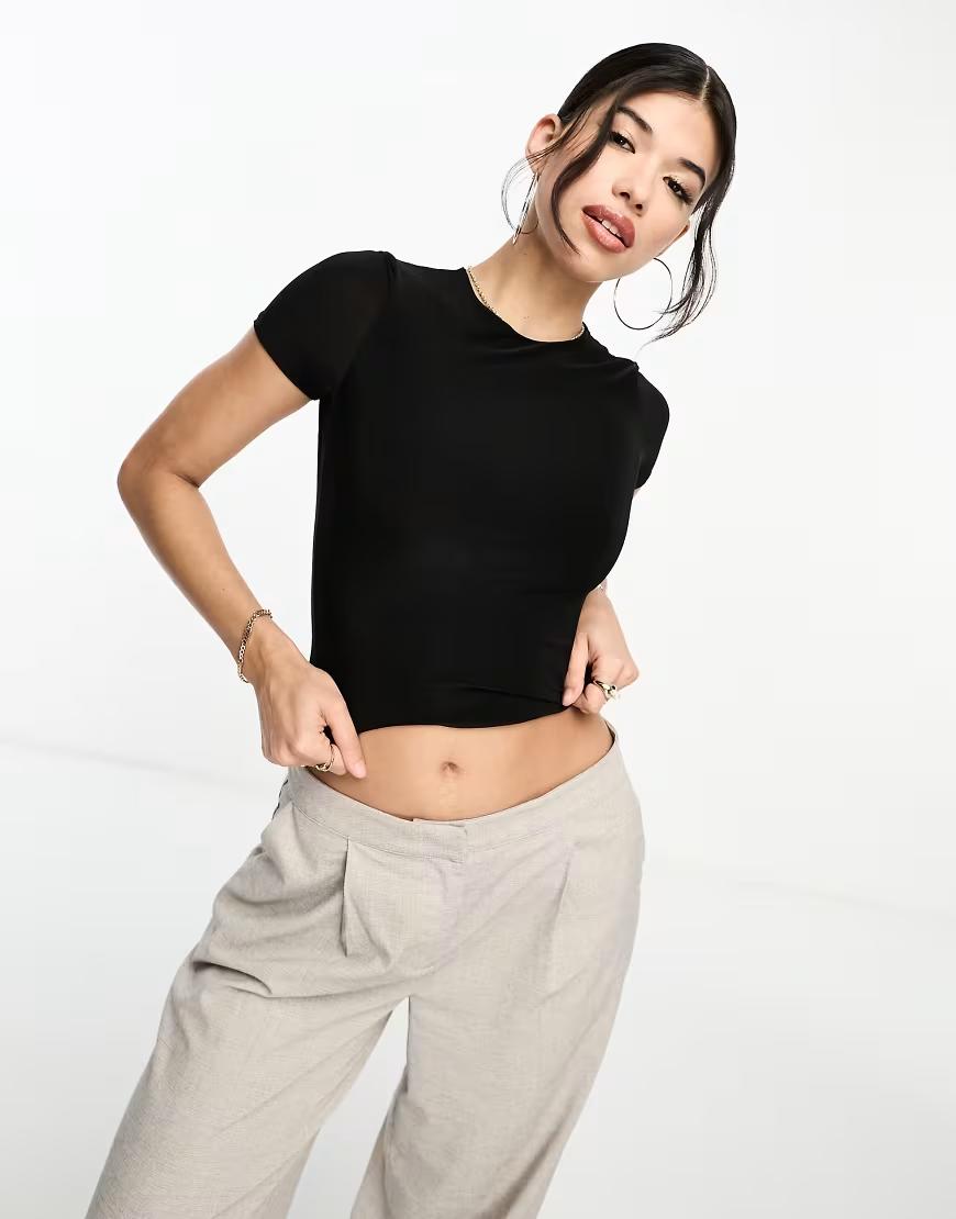 klasyczny czarny t-shirt basic