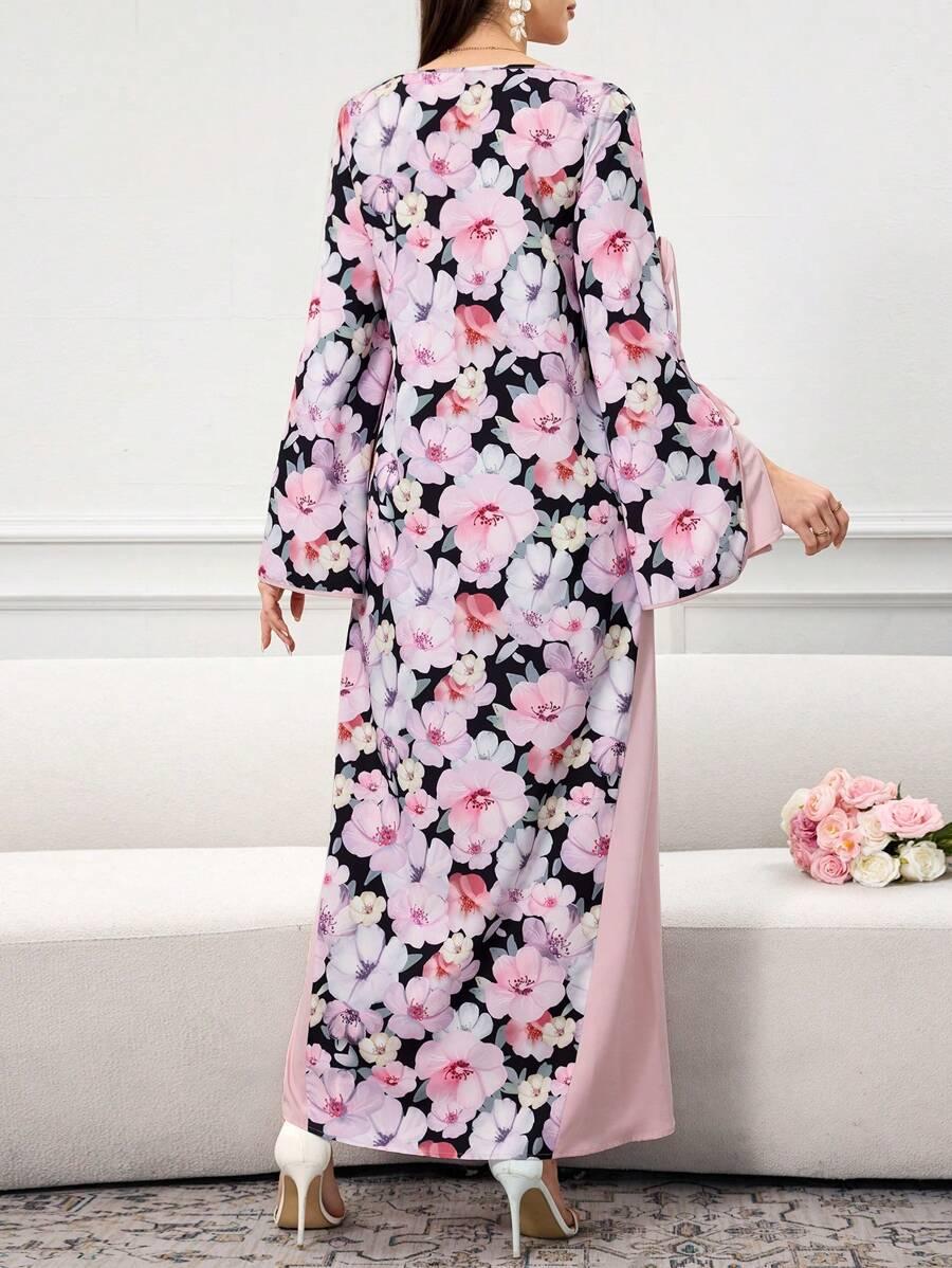 SUKIENKA W KWIATY MAXI 