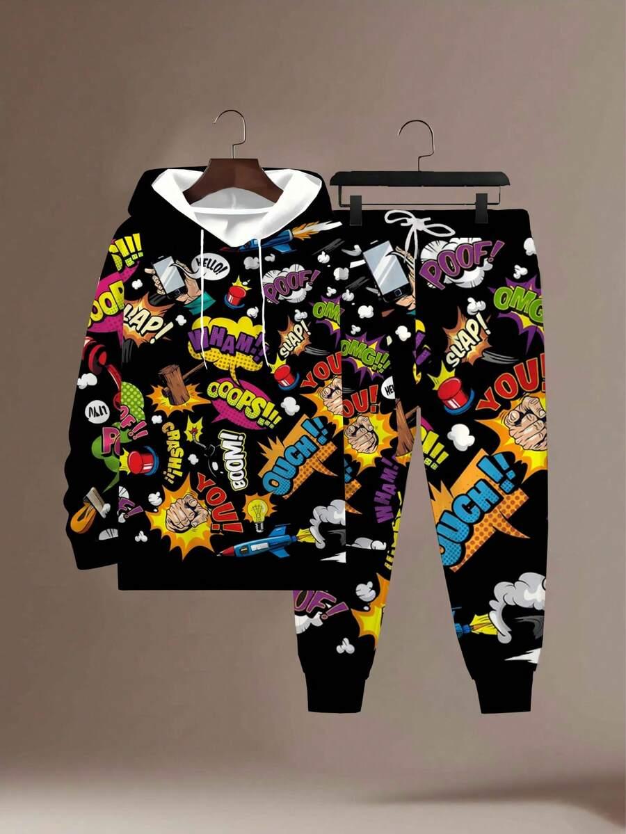 CZARNE SPODNIE PRINT