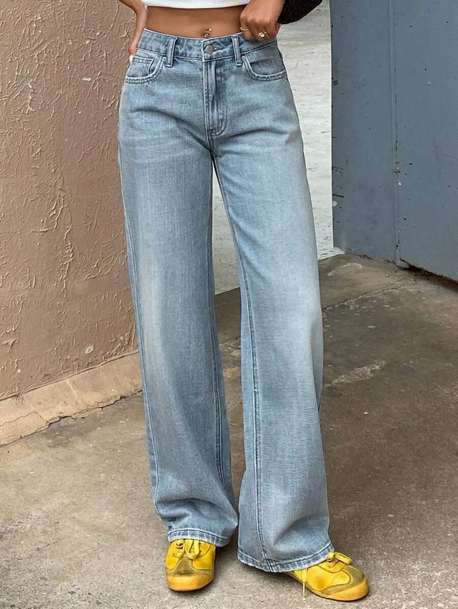 NIEBIESKIE SPODNIE JEANS