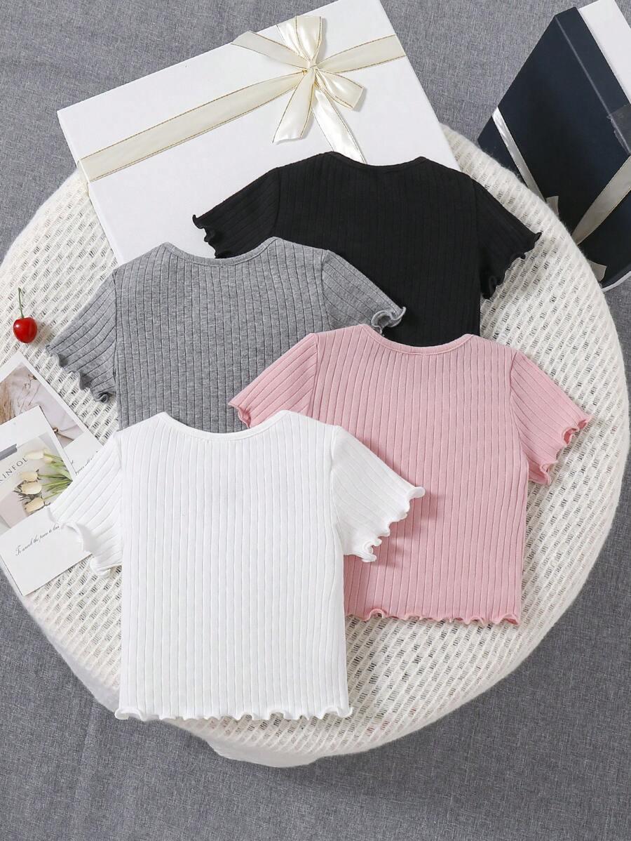 t-shirt prążki 4-pack