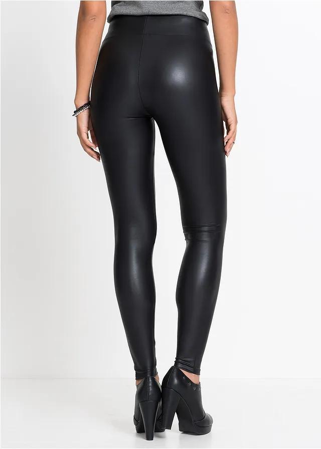 LEGGINSY Z POŁYSKUJĄCEGO MATERIAŁU