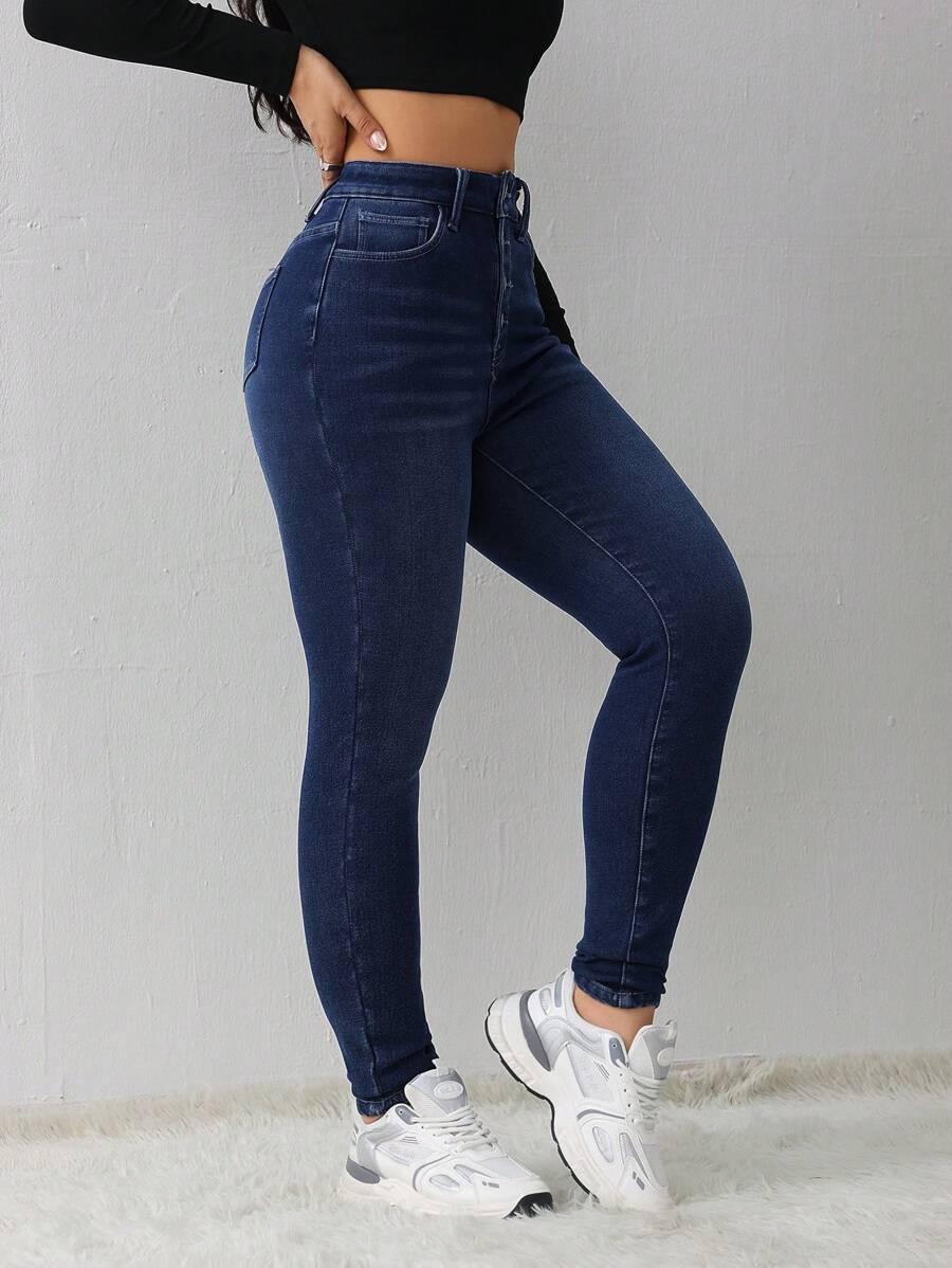 NIEBIESKIE SPODNIE JEANS