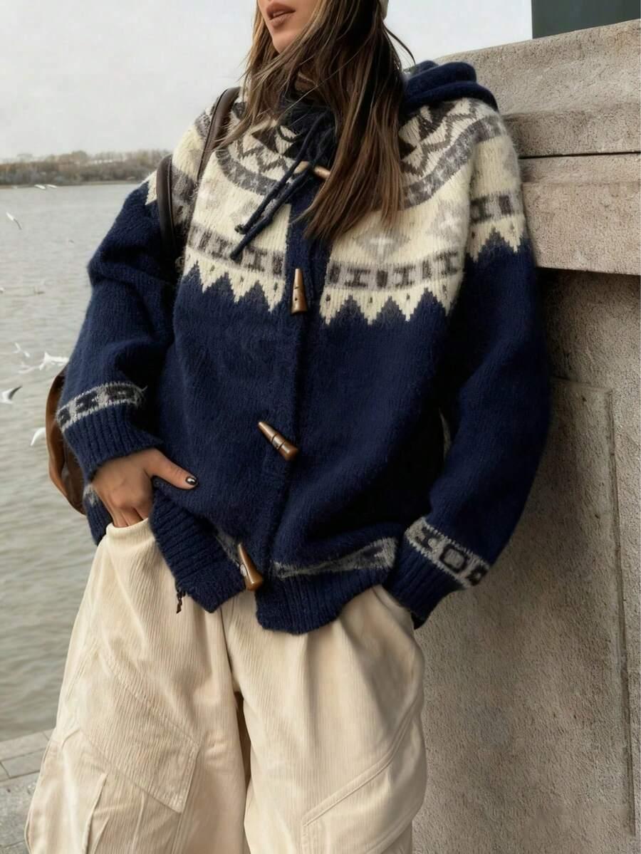 SWETER KAPTUR WZÓR