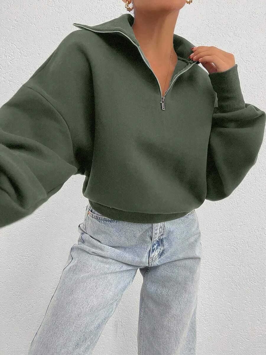 zielona bluza zamek