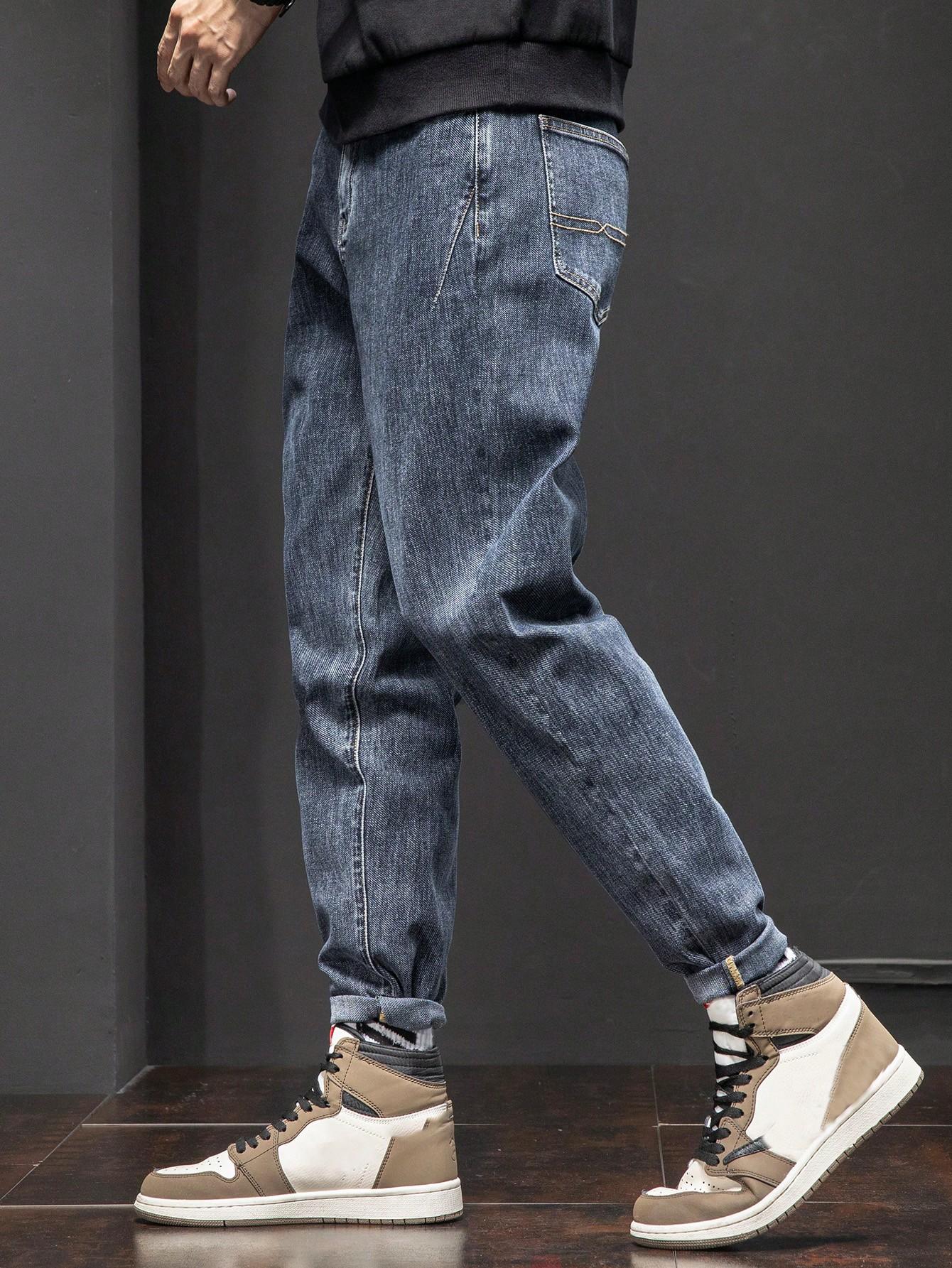 NIEBIESKIE SPODNIE JEANS