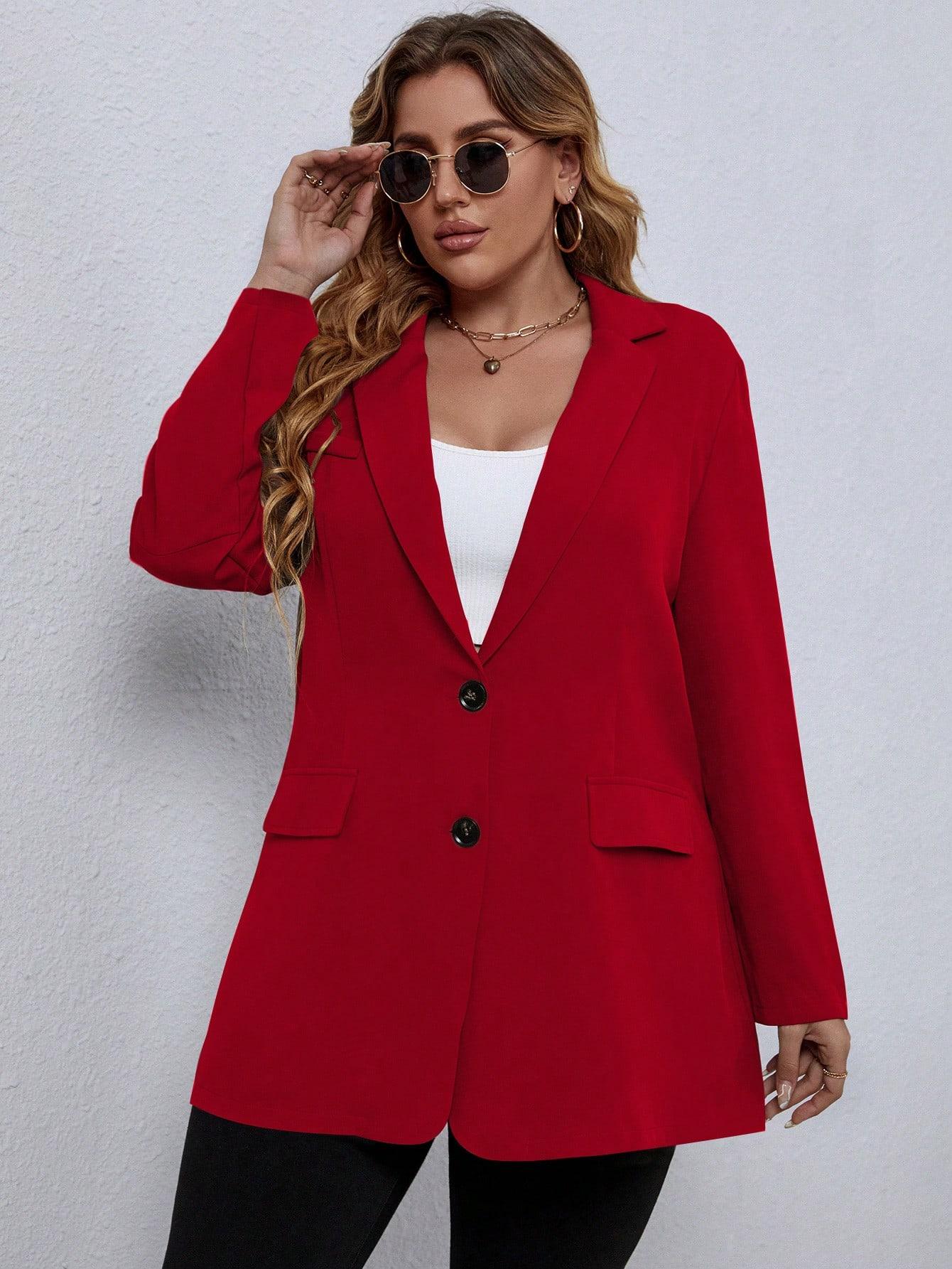 czerwona marynarka casual