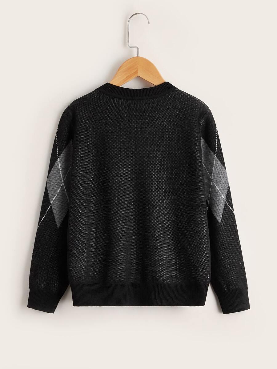 sweter dzianina wzór 