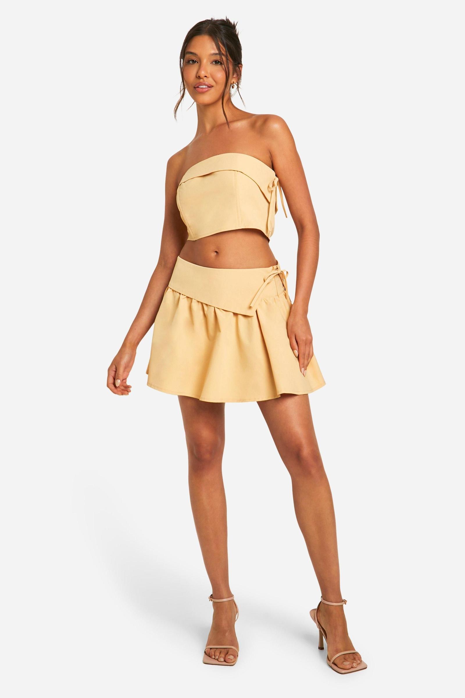 BEŻOWY TOP BANDEAU OPASKA