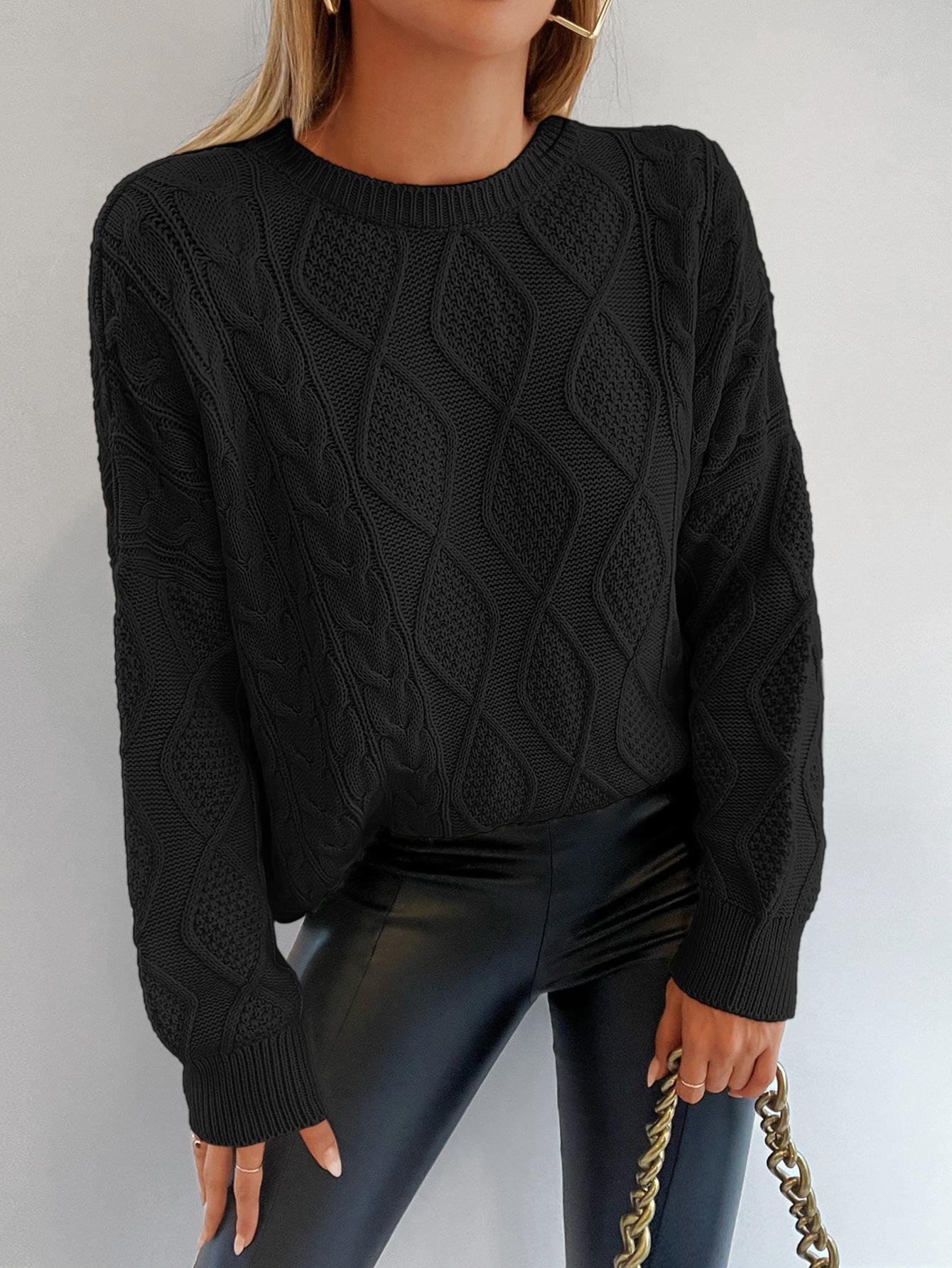 CZARNY SWETER OVERSIZE 
