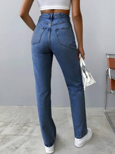 NIEBIESKIE SPODNIE JEANS