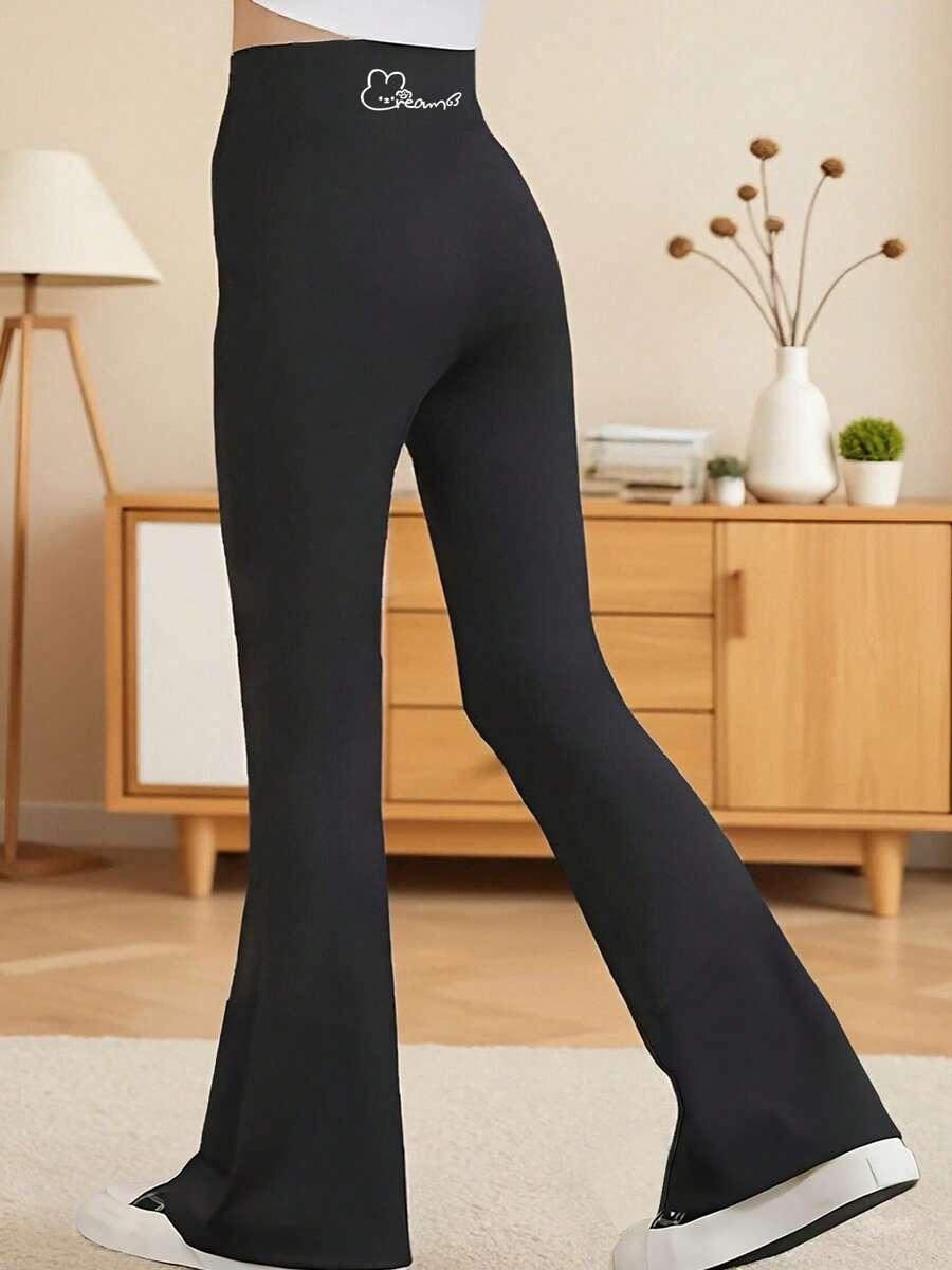 czarne klasyczne legginsy