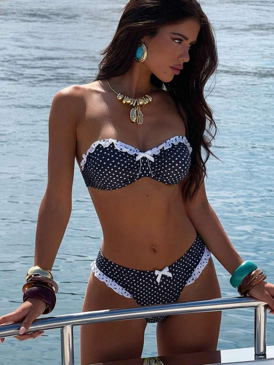 BIKINI DWUCZĘŚCIOWE W KROPKI