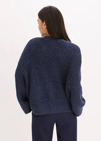 SWETER ROZPINANy Z POŁYSKUJĄCĄ NICIĄ