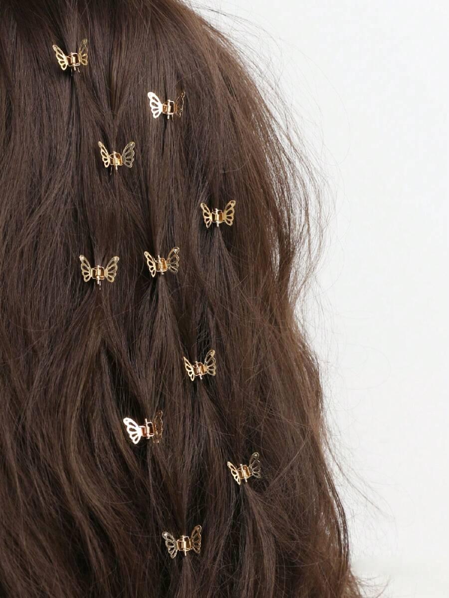 spinka do włosów motyl 10 sztuk 
