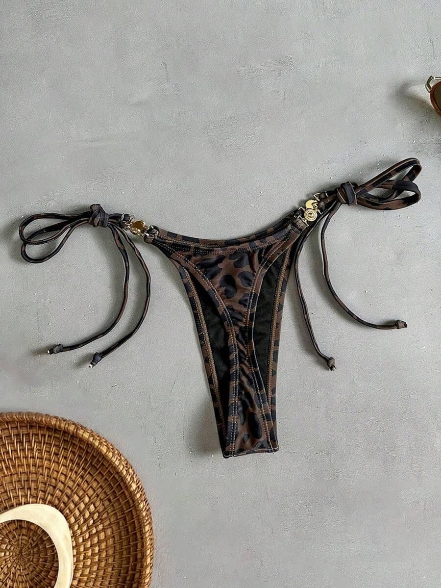 dół od bikini animal print 