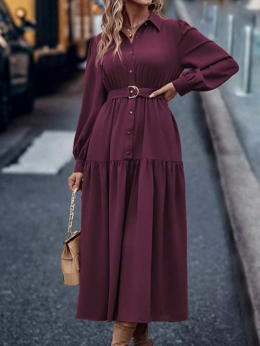 fioletowa maxi sukienka