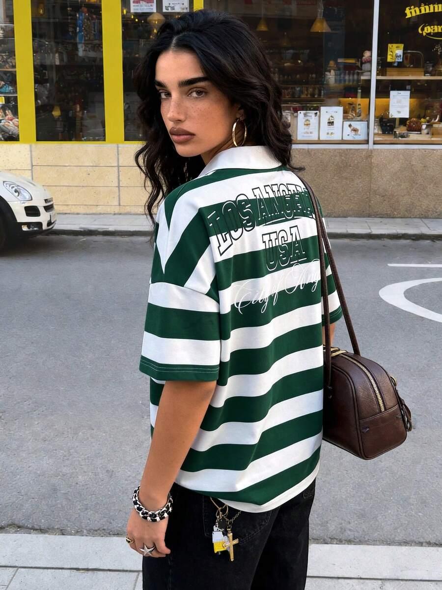 koszulka polo w paski