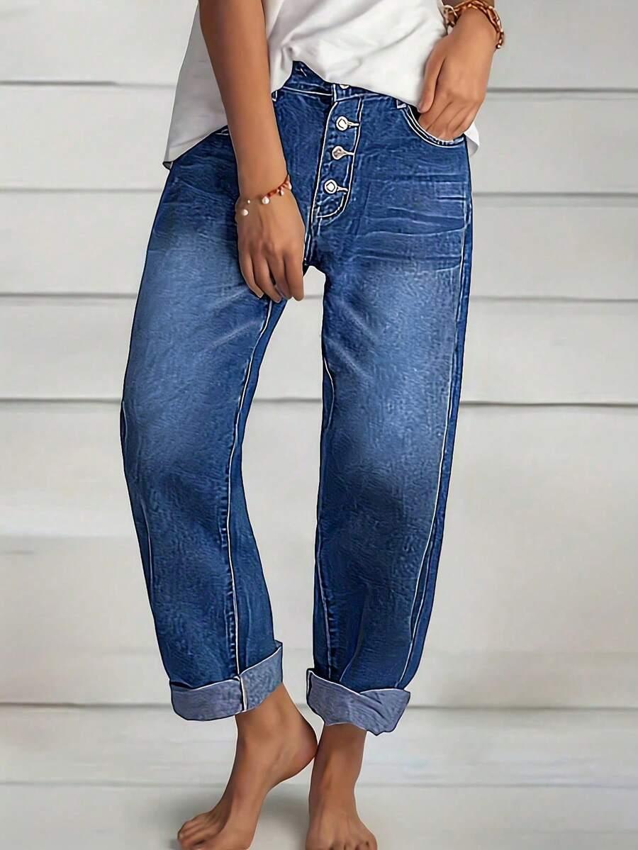 NIEBIESKIE SPODNIE JEANS