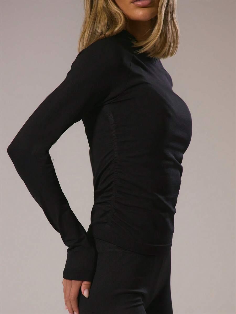 CZARNY SPORTOWY TOP