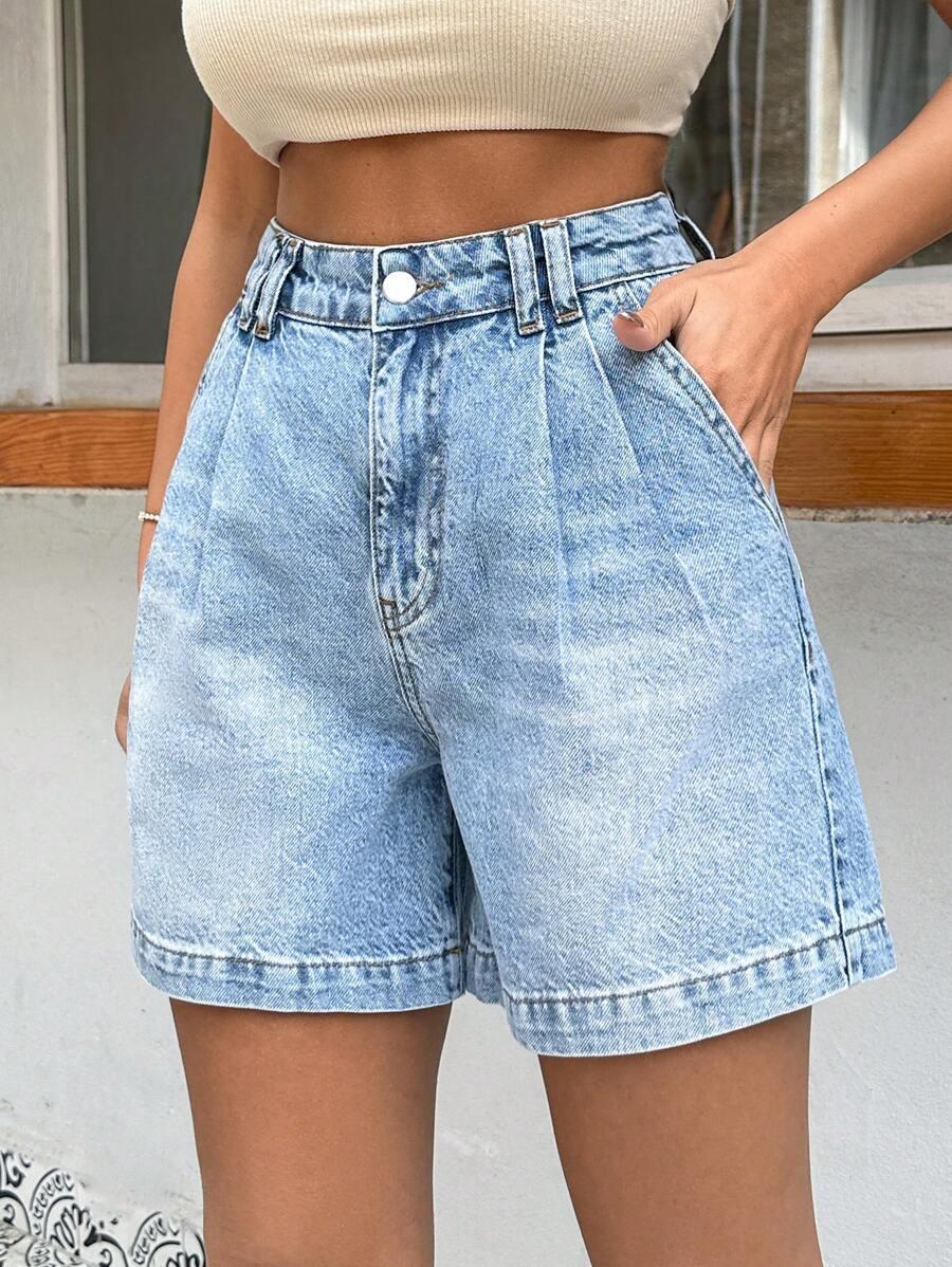 NIEBIESKIE SPODENKI JEANS 