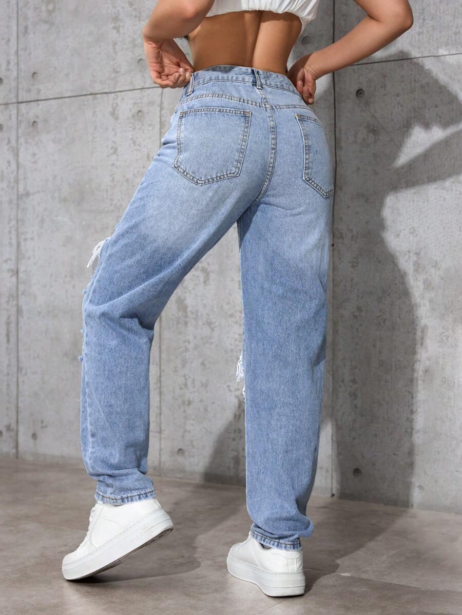 NIEBIESKIE SPODNIE JEANS