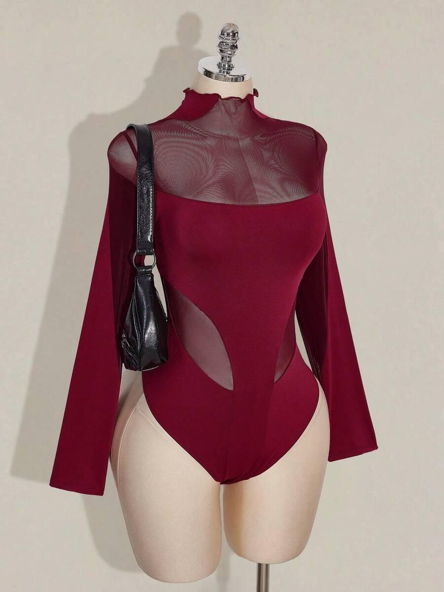 bordowe body siatka 