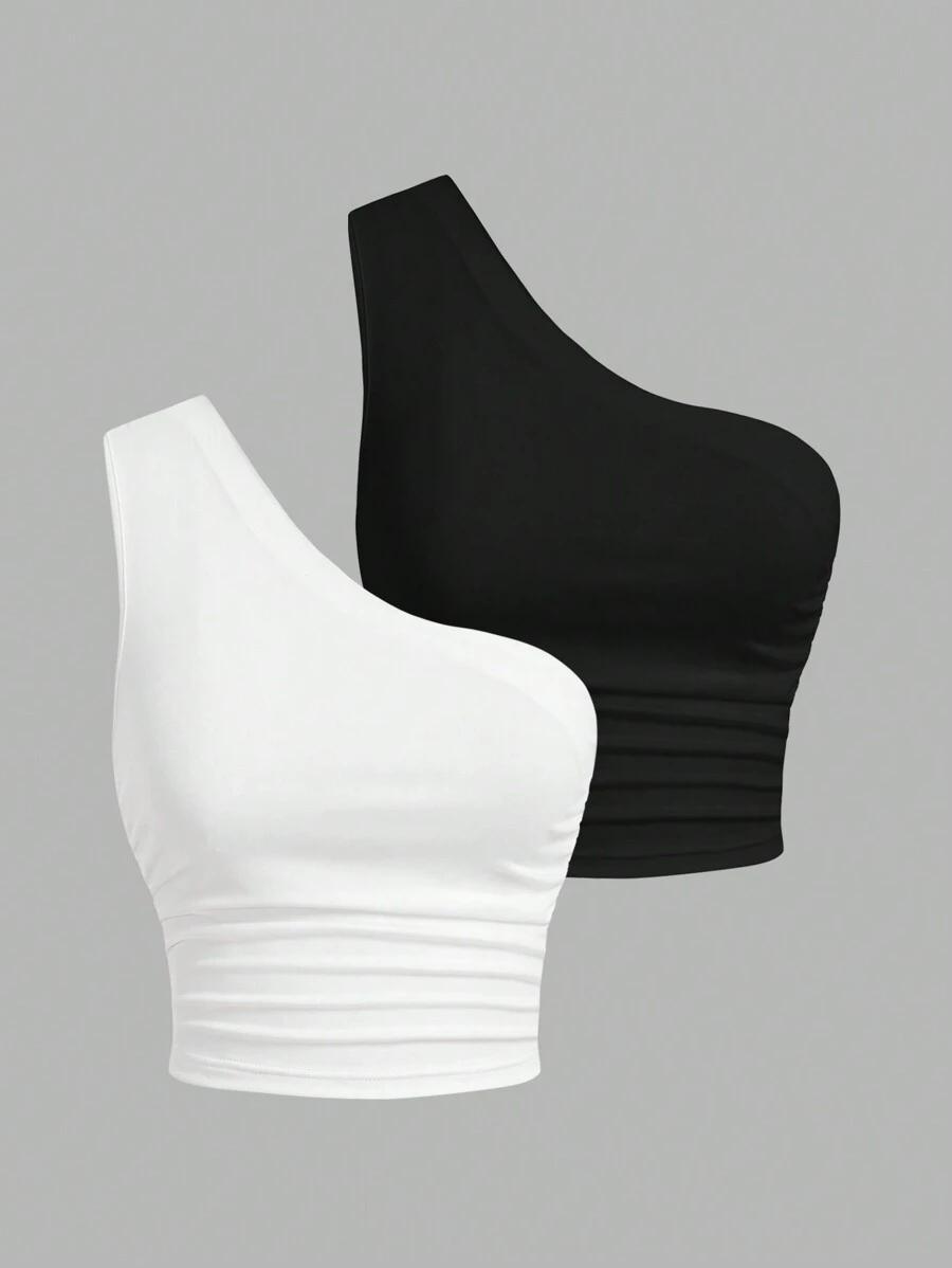 top na jedno ramię 2 pack