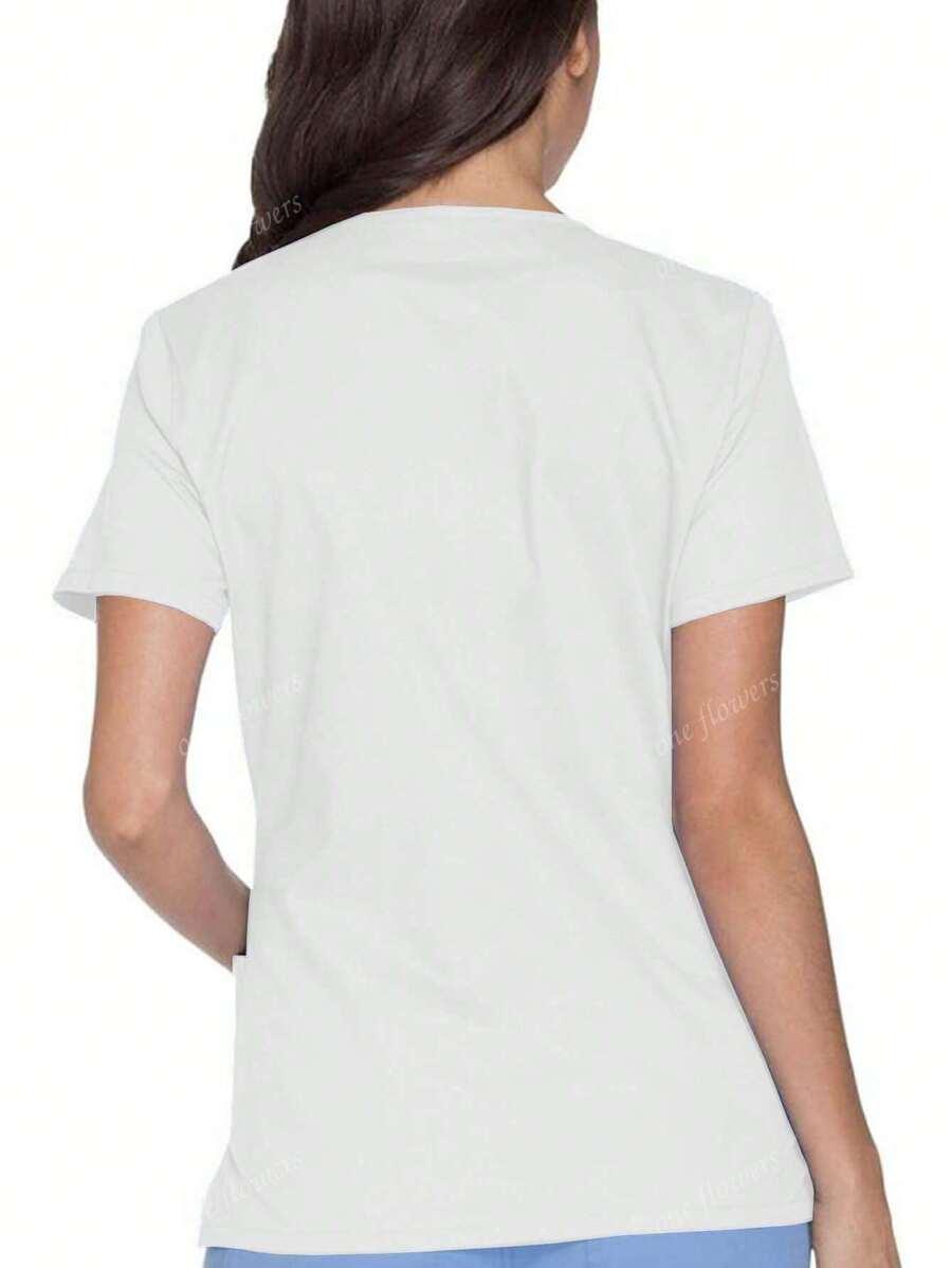 BIAŁA BLUZKA V-NECK