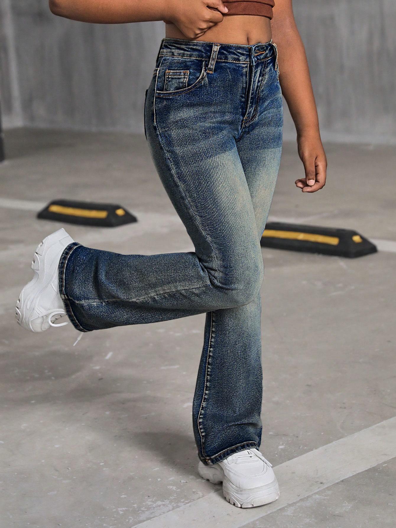 SPODNIE JEANS DZWONY
