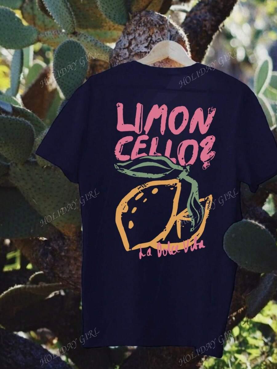 T-SHIRT DAMSKI Z NADRUKIEM