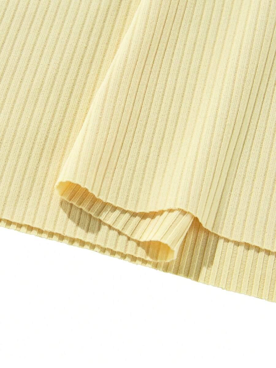 żółty t-shirt prążki