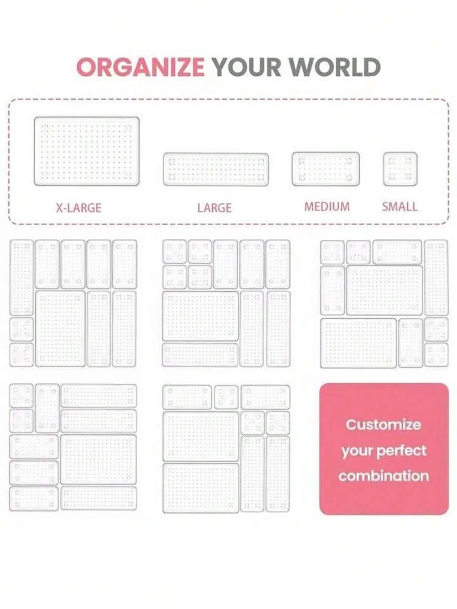 przezroczysty organizer 12-pack