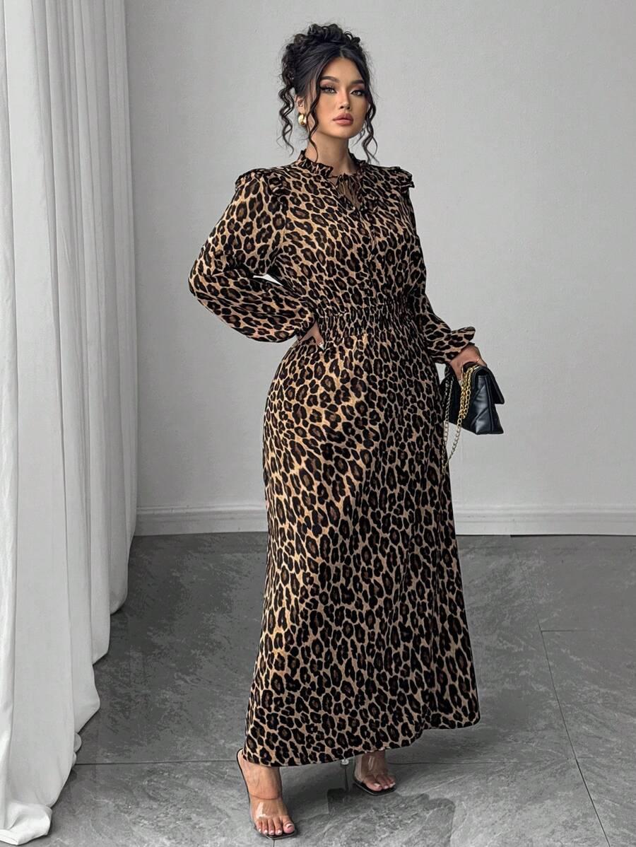 SUKIENKA MAXI ANIMAL PRINT