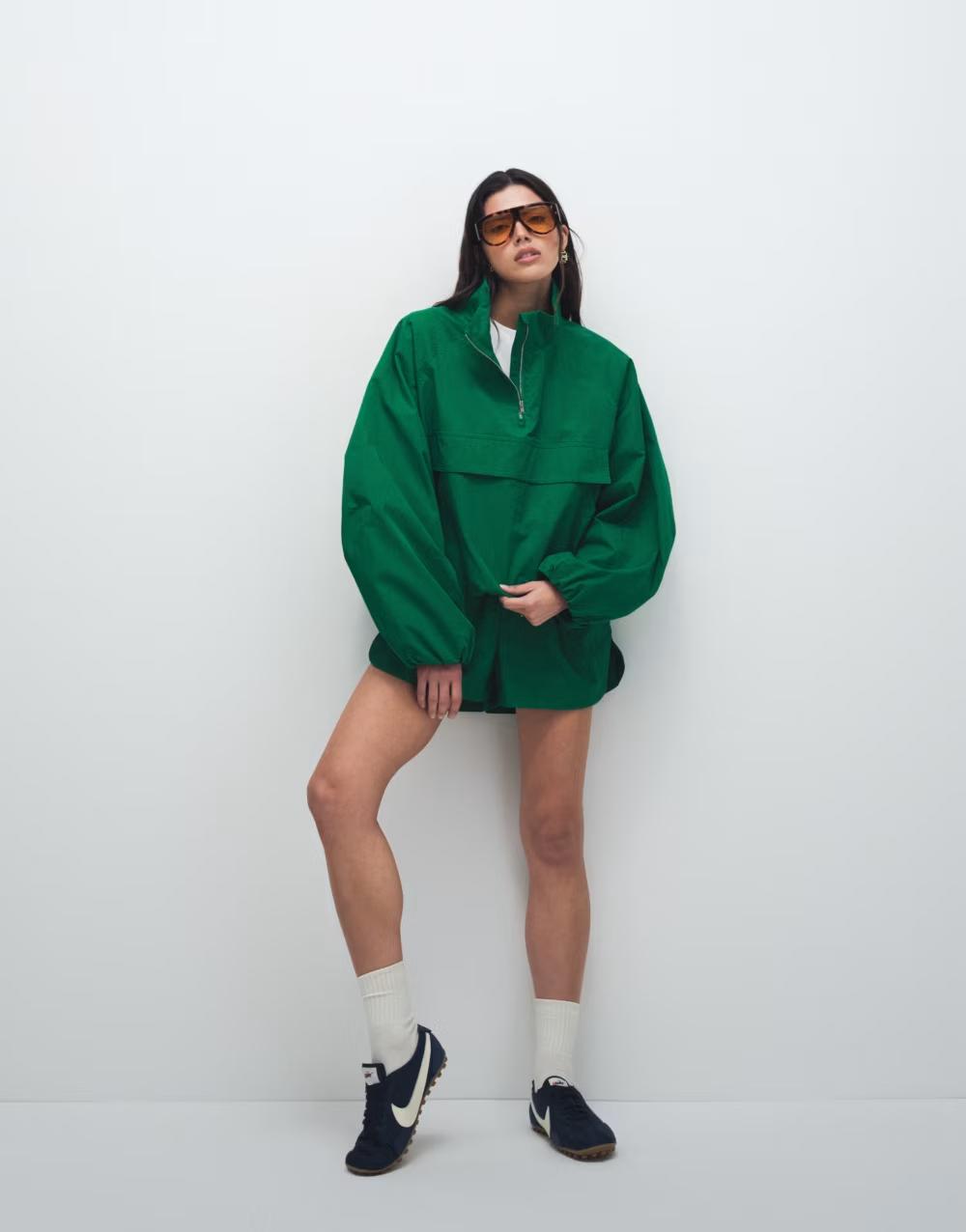 zielona kurtka zip