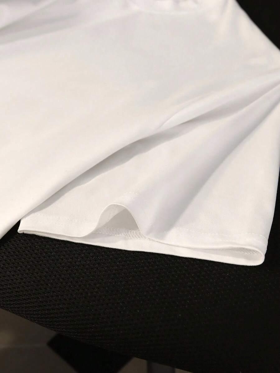 biaŁY T-SHIRT NADRUK