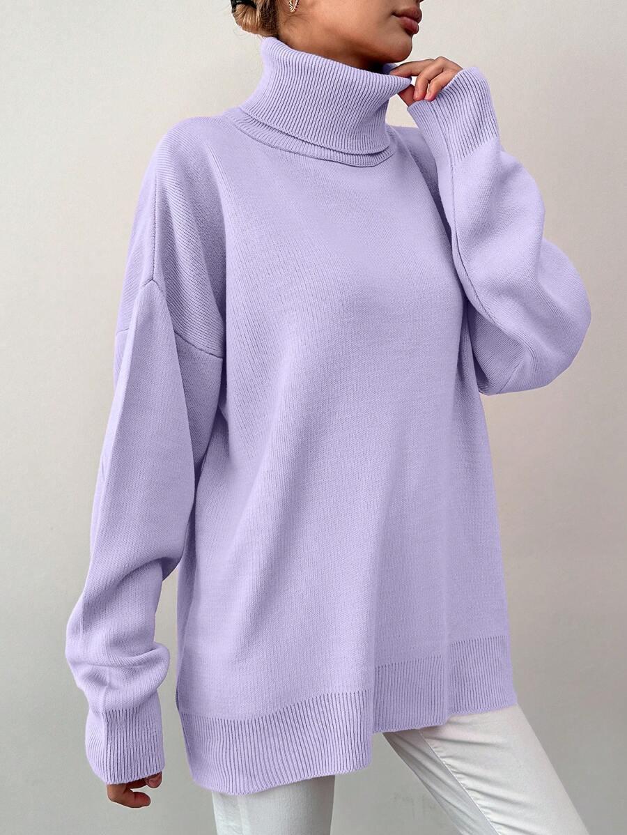 FIOLETOWY SWETER GOLF