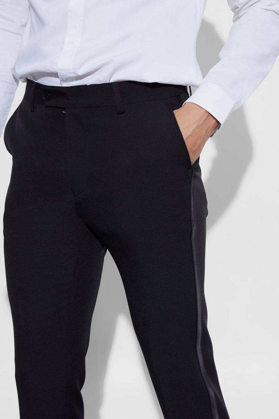 czarne eleganckie spodnie skinny fit