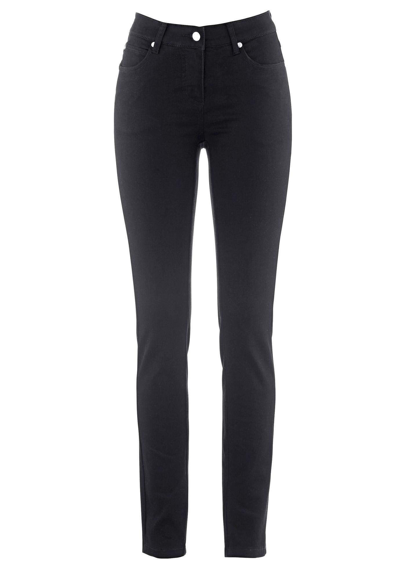 CZARNE SPODNIE RURKI JEANS KIESZENIE