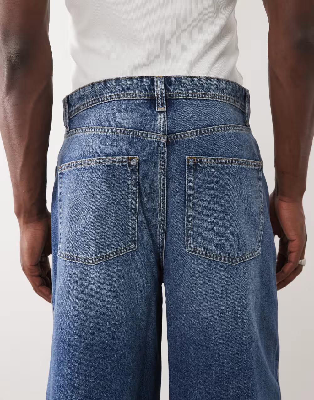 NIEBIESKIE SPODENKI JEANS