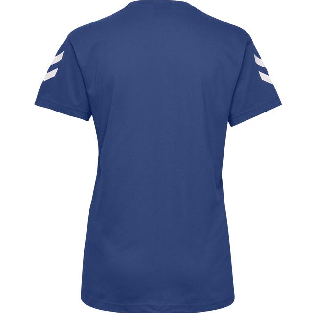 klasyczny niebieski t-shirt basic logo