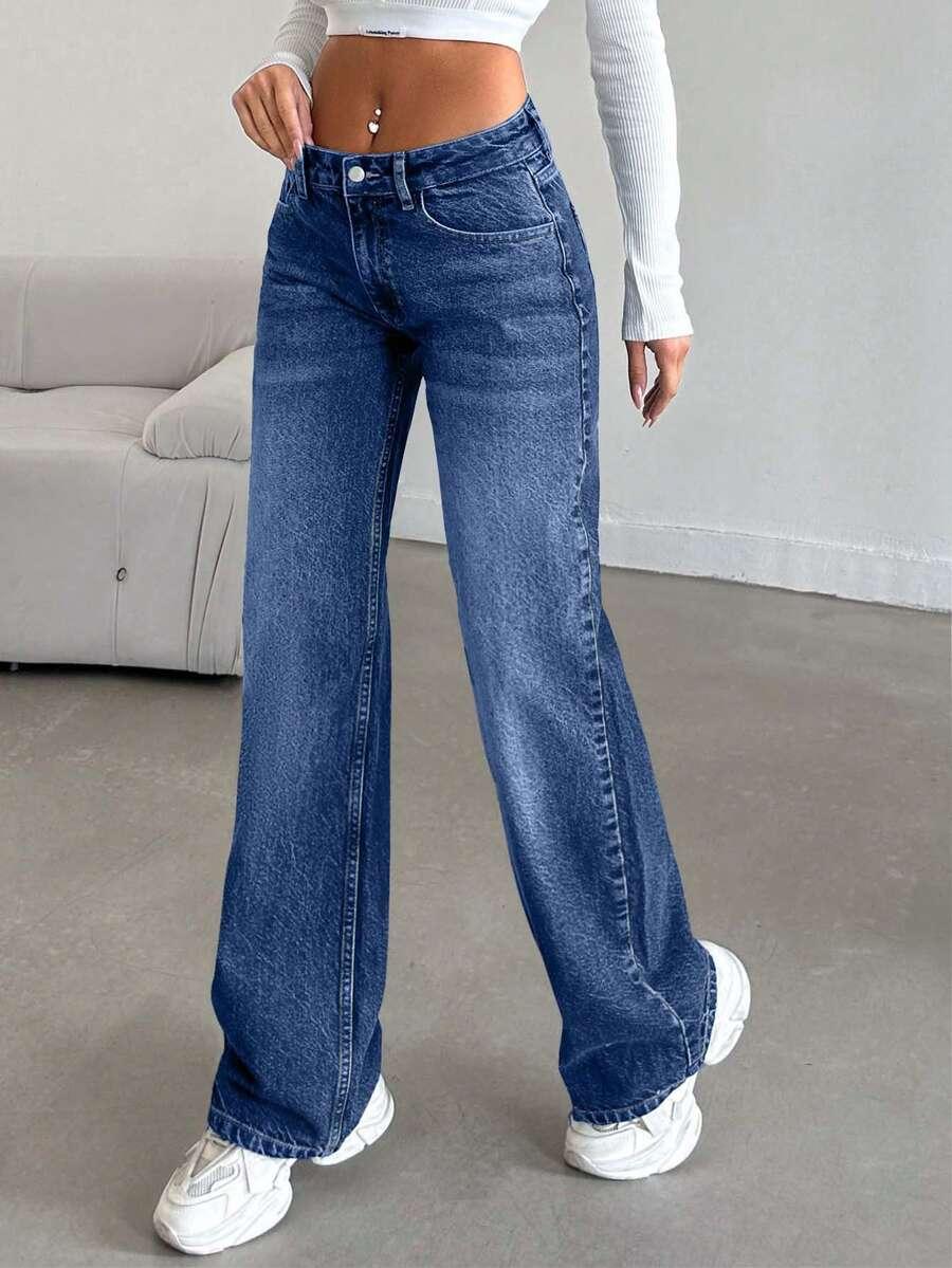 NIEBIESKIE SPODNIE JEANS