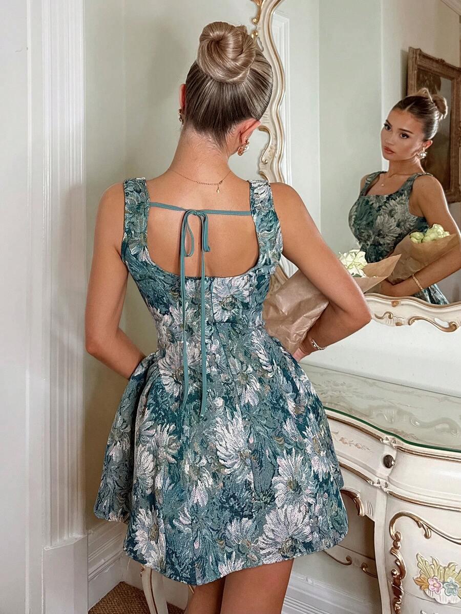 NIEBIESKA MINI SUKIENKA