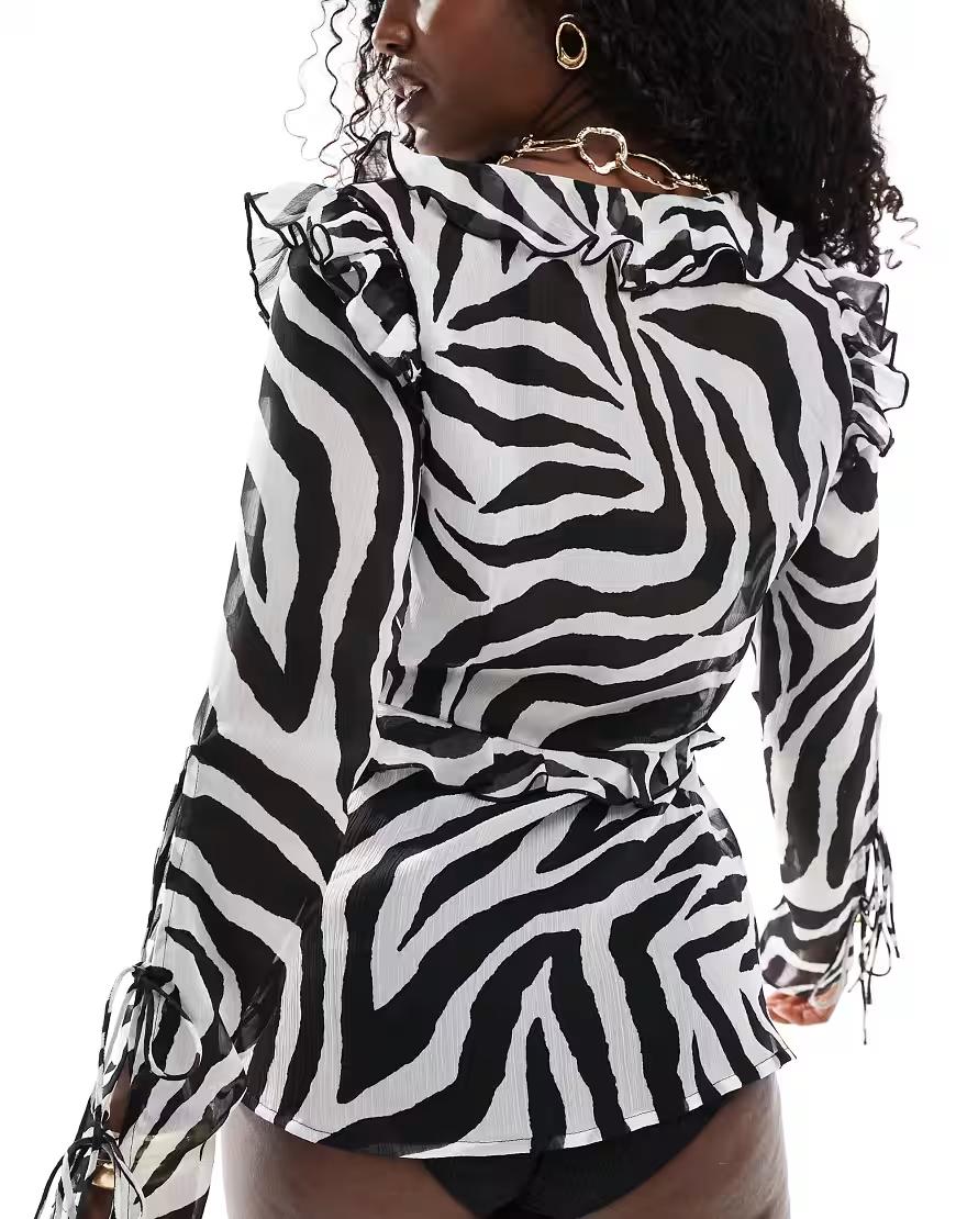NARZUTKA PLAŻOWA ANIMAL PRINT