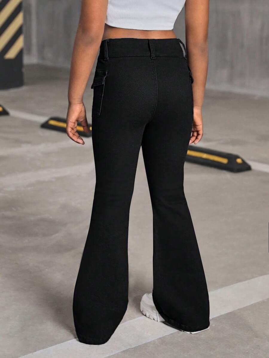 CZARNE SPODNIE JEANS