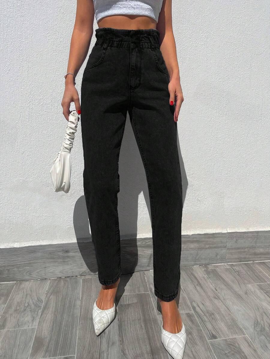SPODNIE JEANS MUM FIT