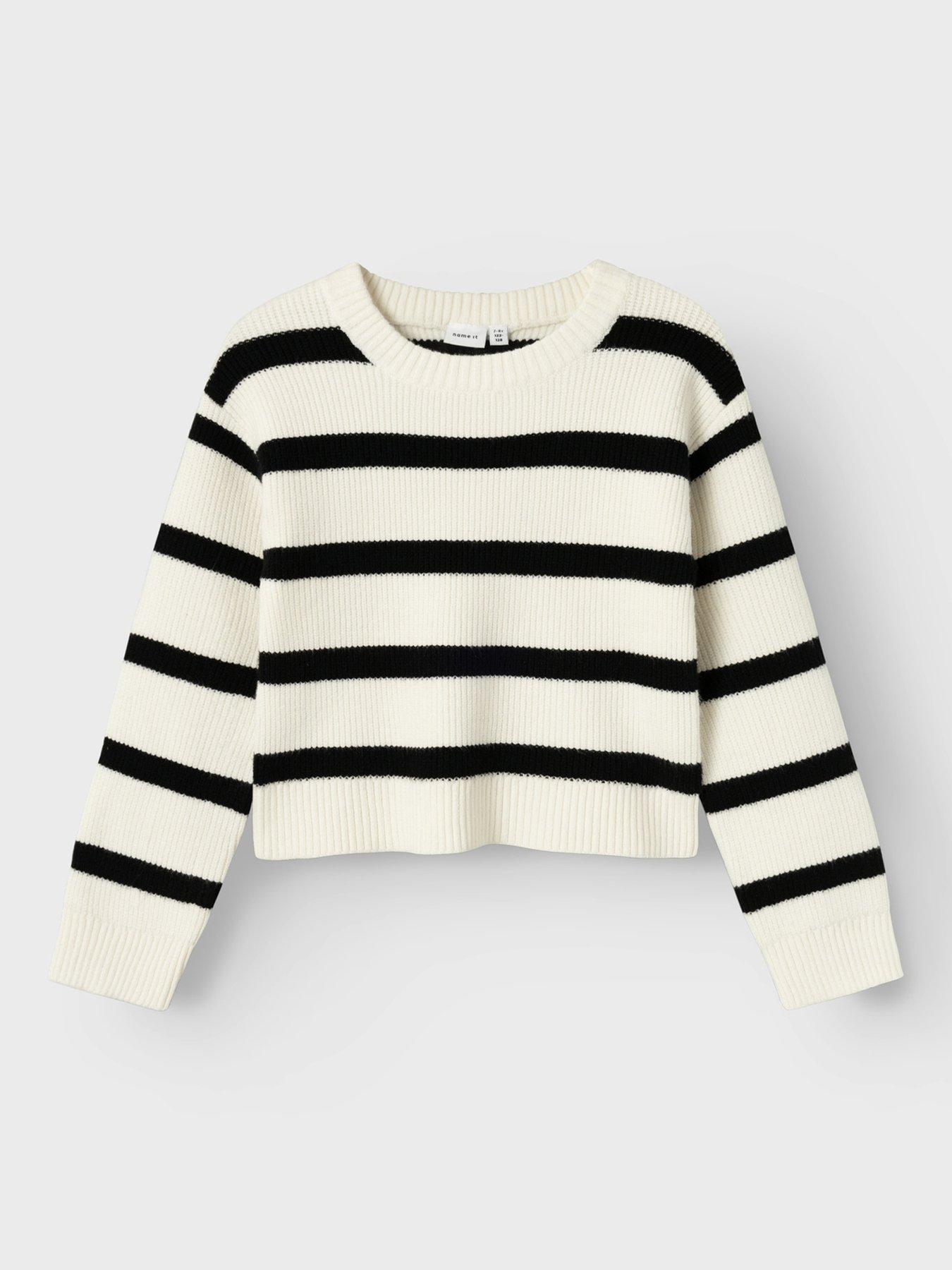 NAME IT DZIEWCZĘCY SWETER W PASKI 6Y