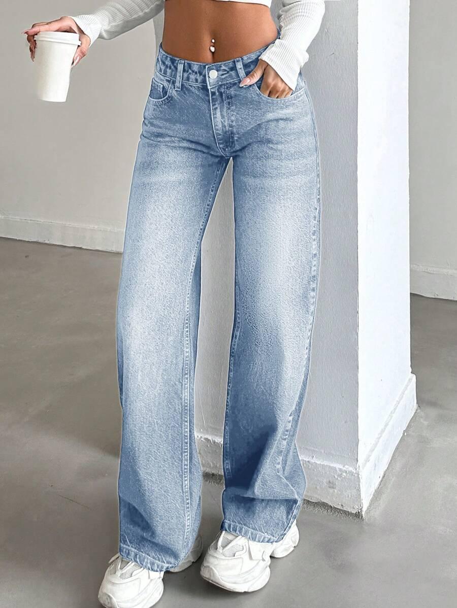 NIEBIESKIE SPODNIE JEANS