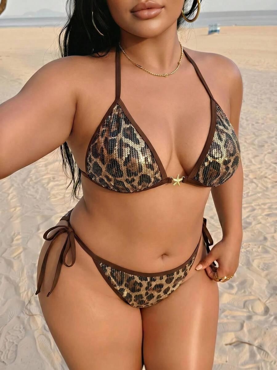 DWUCZĘŚCIOWY STRÓJ KĄPIELOWY ANIMAL PRINT