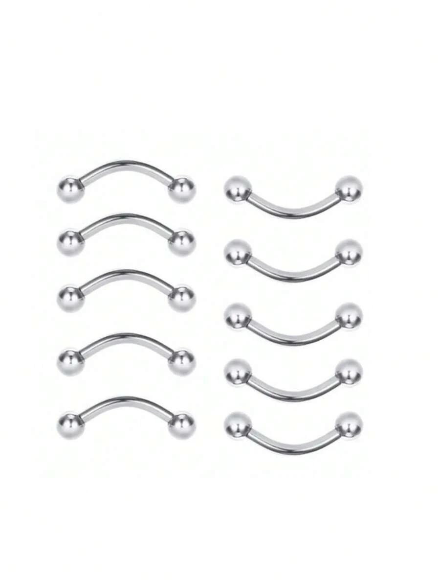 ZESTAW KOLCZYKI PIERCING 6 SZT